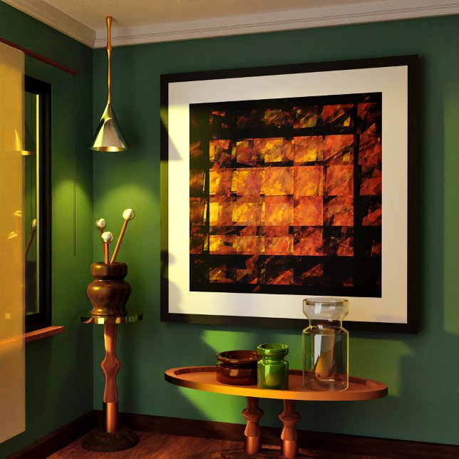 Poster L'art Abstrait au mur (The Wall Abstract Art Poster)