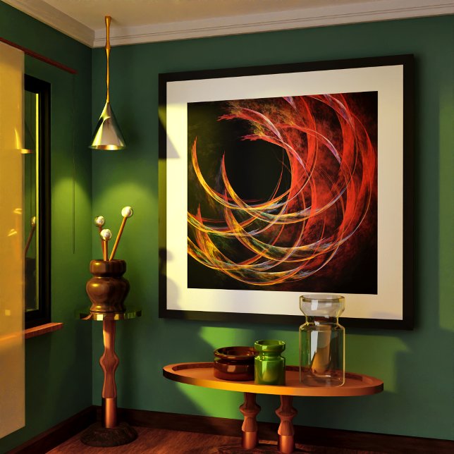 Poster L'art abstrait Briser le cercle (Breaking the Circle Abstract Art Poster)