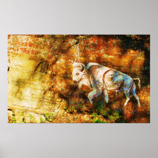 Poster L'art blanc Buffalo Cliff