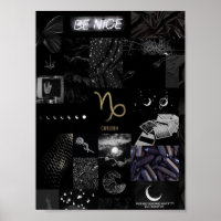 l'art capricorne noir, simpliste
