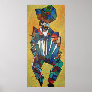 Poster L'art cubiste accordioniste