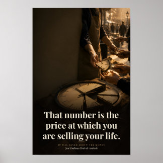 Poster L'art de citation de livre Le Prix de Votre Vie