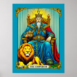Poster L'art de la carte Tarot Empereur