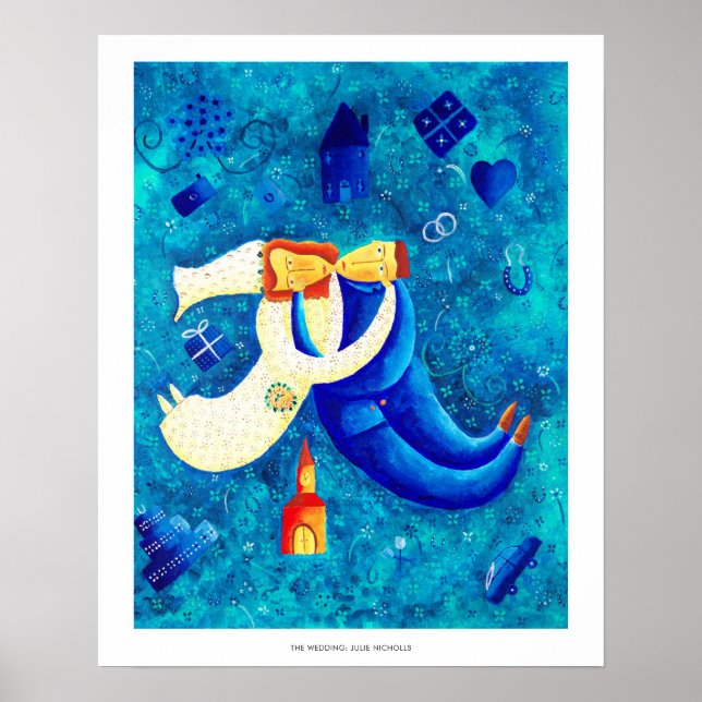 Poster L'art de la peinture contemporaine Mariage Imprime (Devant)