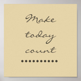 Poster L'art de l'affirmation ! Mur incitatif positif