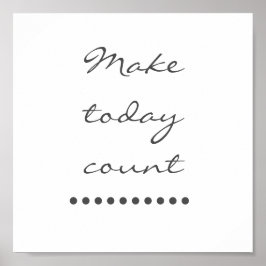 Poster L'art de l'affirmation ! Mur incitatif positif