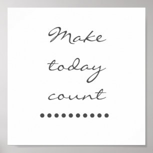 Poster L'art de l'affirmation ! Mur incitatif positif