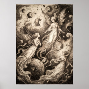 Poster L'Art de l'Esprit Gardien du Monde Souterrain