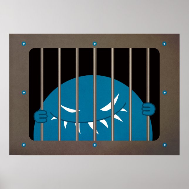 Poster L'art de l'horreur du monstre malin (Devant)