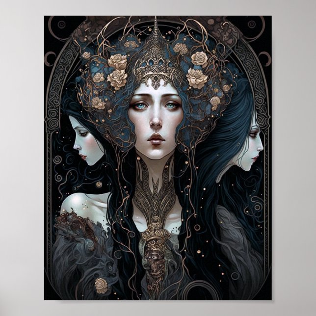 Poster L'art de l'Imaginaire de la reine noire (Devant)