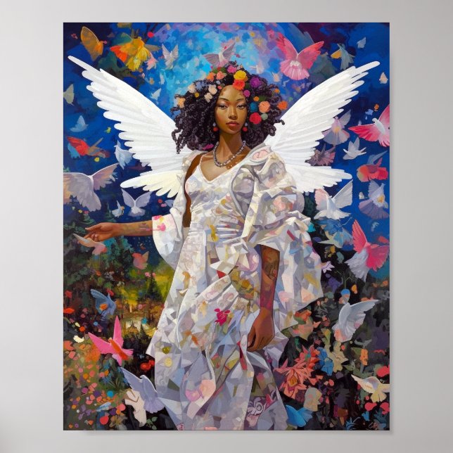 Poster L'art de l'Imaginaire de l'ange noir (Devant)