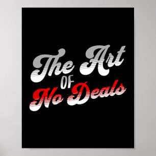 Poster L'art de ne pas conclure de marchés jeu de mots sa
