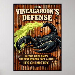 Poster L'art défensif du scorpion à vinaigre