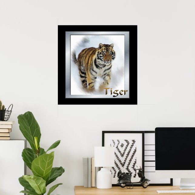 Poster L'art des amateurs de tigres (Bureau à domicile)