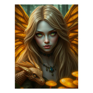 Poster L'art des fées de dragon