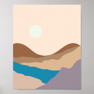 Poster l'art des montagnes