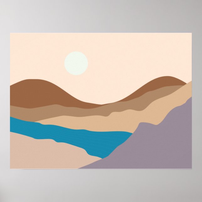 Poster l'art des montagnes (Devant)