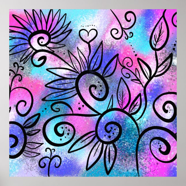 Poster L'art des oiseaux amusant (Devant)