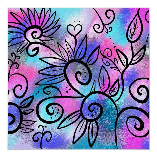 Poster L'art des oiseaux amusant (Devant)