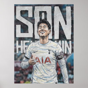 Poster L'art d'illustration de Son Heung Min