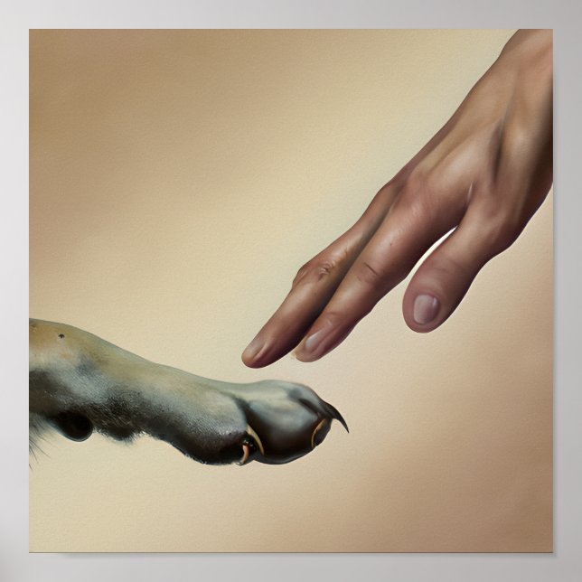 Poster L'art du portrait de chien créé par Dieu (Devant)