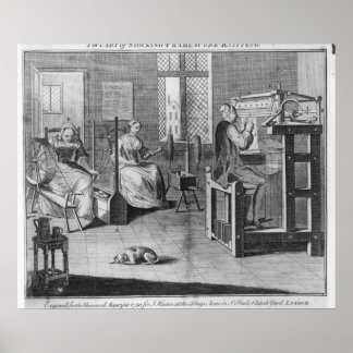 Poster L'art du stockage-cadre-travail-Tricot
