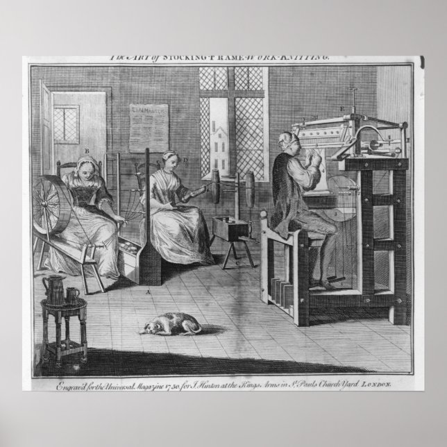 Poster L'art du stockage-cadre-travail-Tricot (Devant)