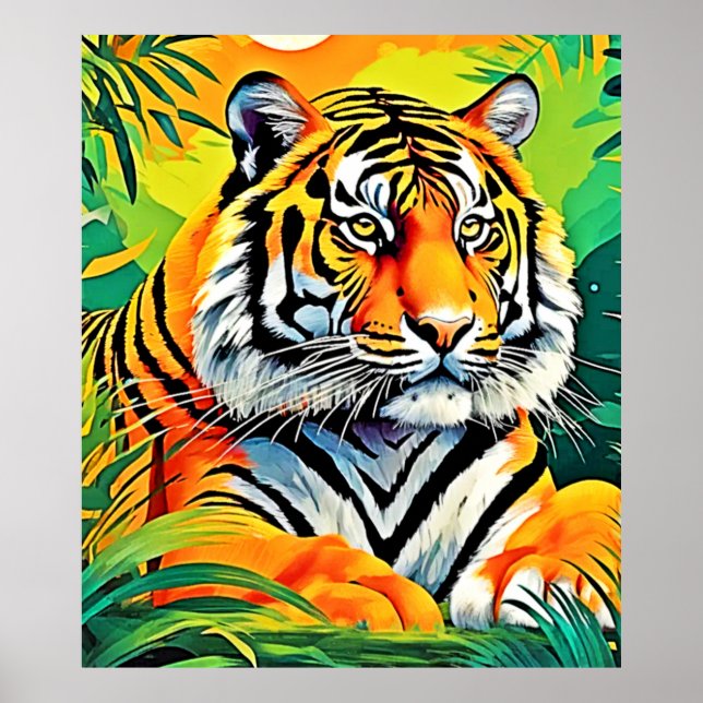 Poster L'art du tigre tropical (Devant)