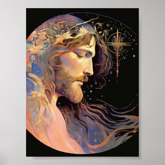 Poster L'art généré par Jésus AI (Devant)