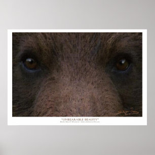 Poster L'art INSUPPORTABLE de ~ de BEAUTÉ (ours gris)