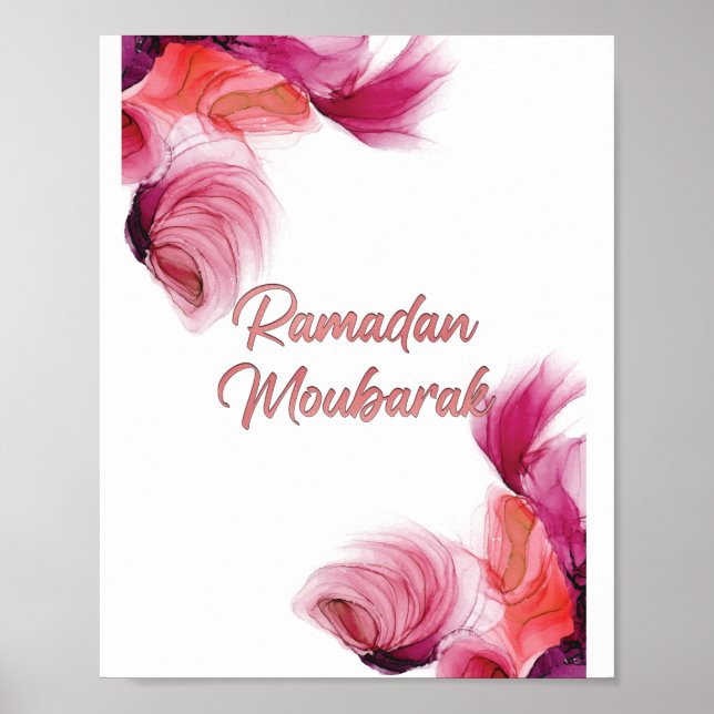 Poster L'art islamique du Ramadan Moubarak (Devant)