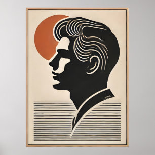 Poster L'art moderne du milieu du siècle Il suit le solei