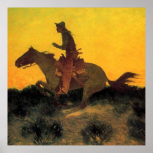 Poster L'art occidental de Frederic Remington «Contre le 