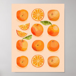 Poster L'art orange des agrumes