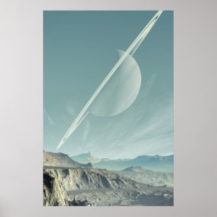 Poster L'art spatial saturé