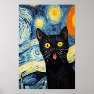 Poster L'art surprenant des chats noirs