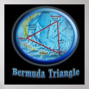 Poster L'art triangulaire des Bermudes