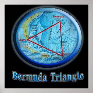 Poster L'art triangulaire des Bermudes