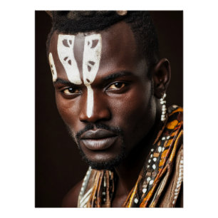 Poster L'art tribal pour un Africain