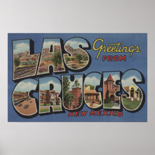 Poster Las Cruces, Nouveau Mexique - grandes scènes 2 de