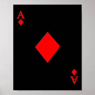 Poster L'As Du Pont De Diamant Des Cartes Costume Hallowe