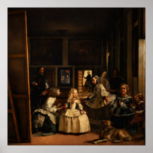 Poster Las Meninas par Diego Velazquez