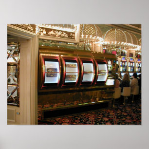 Poster Las Vegas Casino Giant Machine à sous