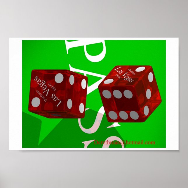 Poster Las Vegas Dice I (imprimer) (Devant)