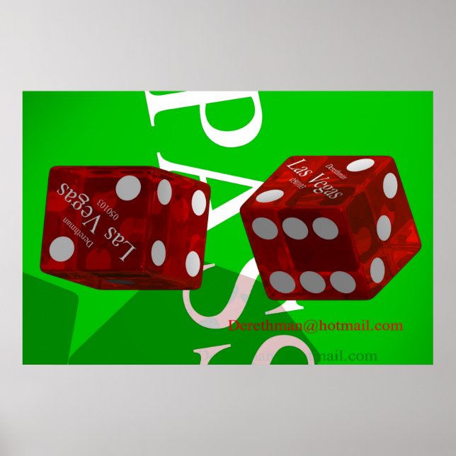 Poster Las Vegas Dice II (imprimer) (Devant)