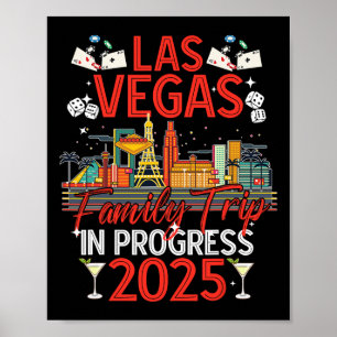 Poster Las Vegas Famille Voyage En Cours 2025 Las Vegas V