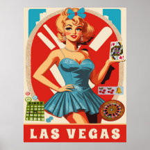 Las Vegas, Femme avec cartes, Voyage