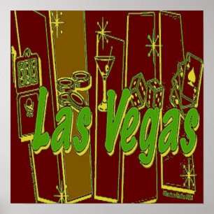 Poster Las Vegas Retro