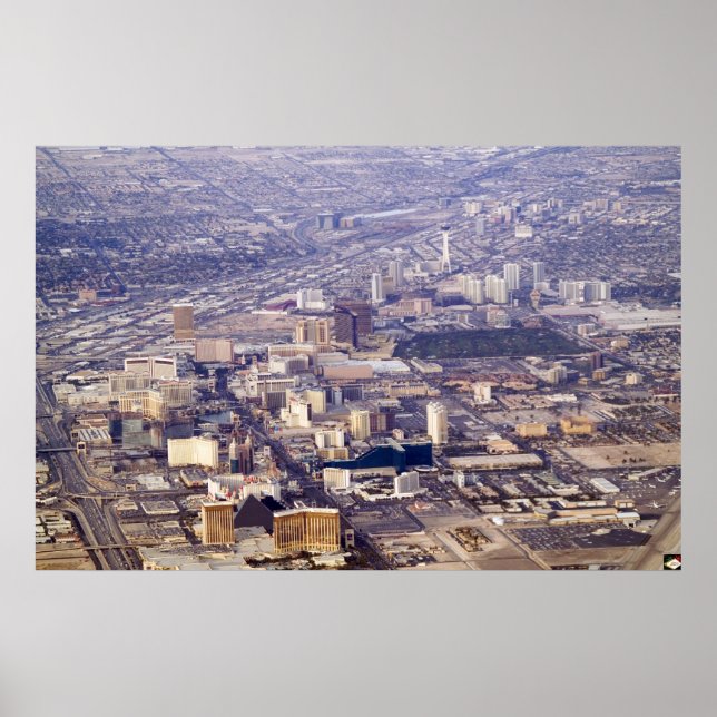 Poster Las Vegas Strip Aerial 2007 Photo (Devant)