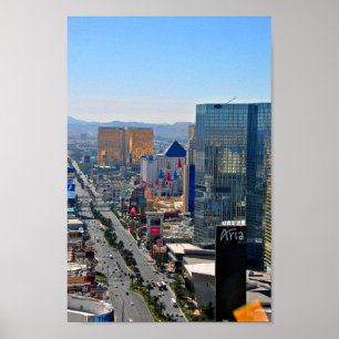 Poster Las Vegas Strip Skyline Cityscape America USA